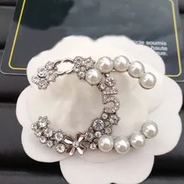 Broche Vintage - Deux Cocotiers En Métal Doré Avec Strass Rouges - Occasion - Sans Marque