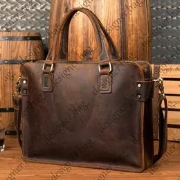 Sacoche Messenger En Cuir Véritable Pour Homme - Fait Main, Taille M, Couleur Marron