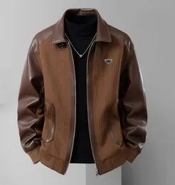 Mannen bruin echt lederen blazer zachte echte Italiaanse getailleerde Mannen bruin echt lederen blazer zachte echte Italiaanse getailleerde