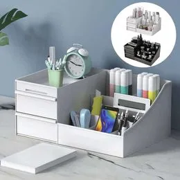 Grande Capacité Cosmétique Boîte De Rangement Tiroir Maquillage Organisateur Coiffeuse Soins De La Peau Rack – acheter les meilleurs produits dans la boutique en ligne