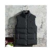Chaleco negro acolchado para hombre, a la moda, casual, sólido, de secado  rápido, para exteriores, chaqueta superior, chaleco, M-7XL