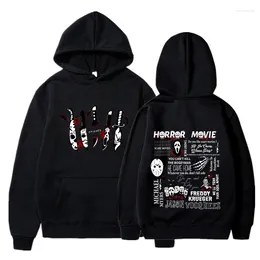 Sweat-shirt à Capuche Gothique Effrayant – Style Horreur Sanglant – Streetwear Oversize Pour Halloween Ou Cosplay