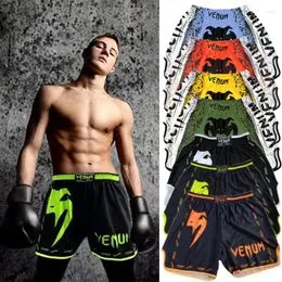 Pantalones cortos de boxeo para hombre, entrenamiento de boxeo, fitness,  gimnasio, pelea, artes marciales mixtas, mauy tailandeses de kickboxing