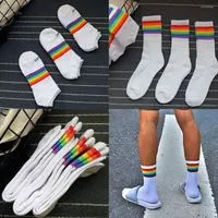 Calcetines de colores casuales con arco iris y colores para hombre,  calcetines de arco iris, calcetines a rayas, negro, para hombre, 13 años