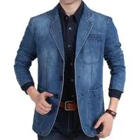 Traje con jeans 2025 hombre