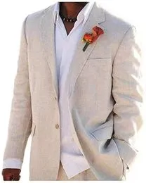 Trajes de hombre (chaqueta, pantalones, chaleco), traje elegante de lino  para hombre, boda en la playa, esmoquin marrón de 3 piezas, ropa bonita