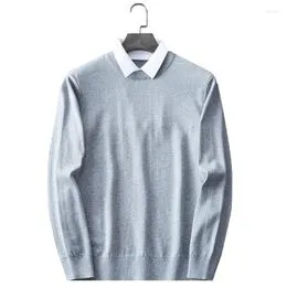 Camisetas de cuello alto falso de moda para hombre, suéter de manga larga,  diseño básico, camiseta interior ajustada
