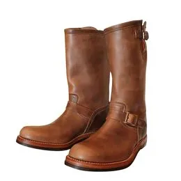 Économisez Gros Sur Les Achats En Gros De Bottes De Moto Hautes Au Genou P30d50 Bottes De Moto Pour Femmes Bottes Hautes En Cuir Vintage Avec Boucle À