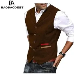 Heren Shiny Pailletten Vest Slim Fit Volledige
