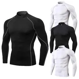 Camisetas De Compresión De Manga Larga Para Hombre, Para Gimnasio