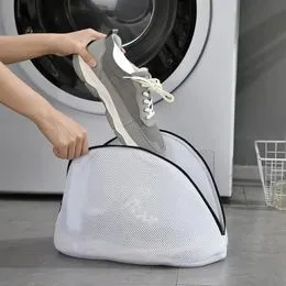 Set De 2 Sacs De Lavage Pour Chaussures En Machine - Maille Protectrice 39x19cm - Évite Les Déformations - Fermeture éclair - 4