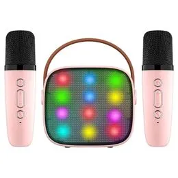Máquina De Karaoke K12, Sistema De Altavoces PA Portátil Con Bluetooth 5 3 Con 1 2 Microfonos Inalambricos Canto Familiar En Casa Regalos Para Ninos
