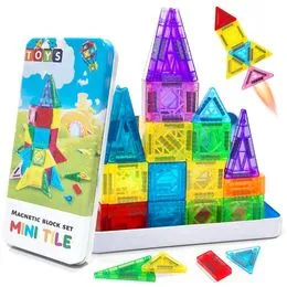 Blocs Magnétiques 100 Pièces – Cubes De Construction Pour Enfants Dès 3 Ans – Cadeau Noël/anniversaire