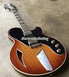 Chitarra Elettrica MYY Custom Serie Standard – Manico Acero, Corpo Mogano, Tastiera Palissandro – Battipenna Leopardato Mad Amber