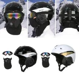 Copozz-casco de esquí para hombre y mujer, de media cobertura, para  Snowboard, Moto de nieve, de seguridad, cálido para invierno, para adultos  y niños