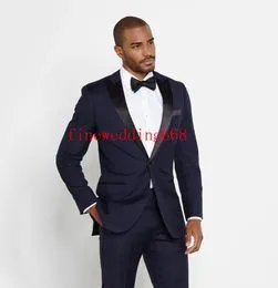 Traje Azul Corbata Negra Online DHgate