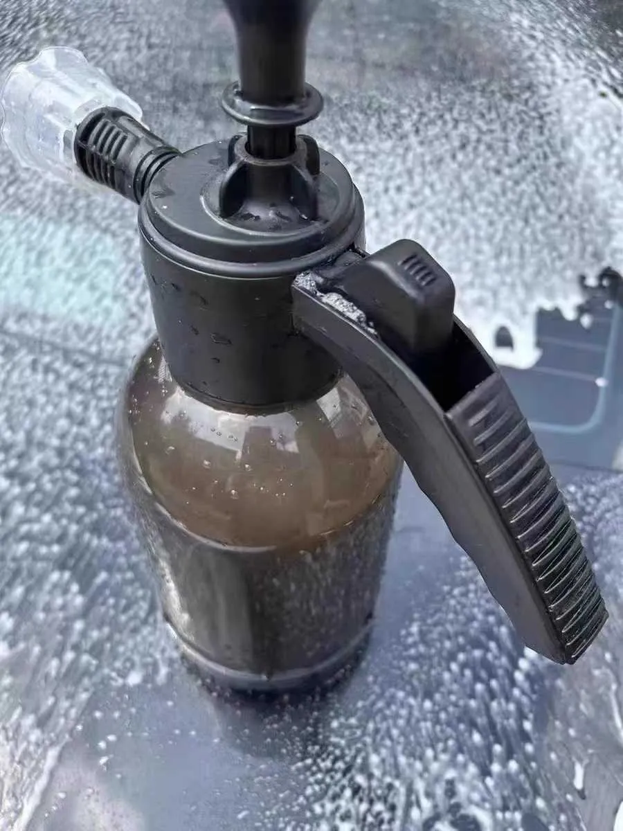 Nouveau 2L pompe à main pulvérisateur de mousse main pneumatique canon à  mousse mousse de neige bouteille de pulvérisation de lavage de voiture