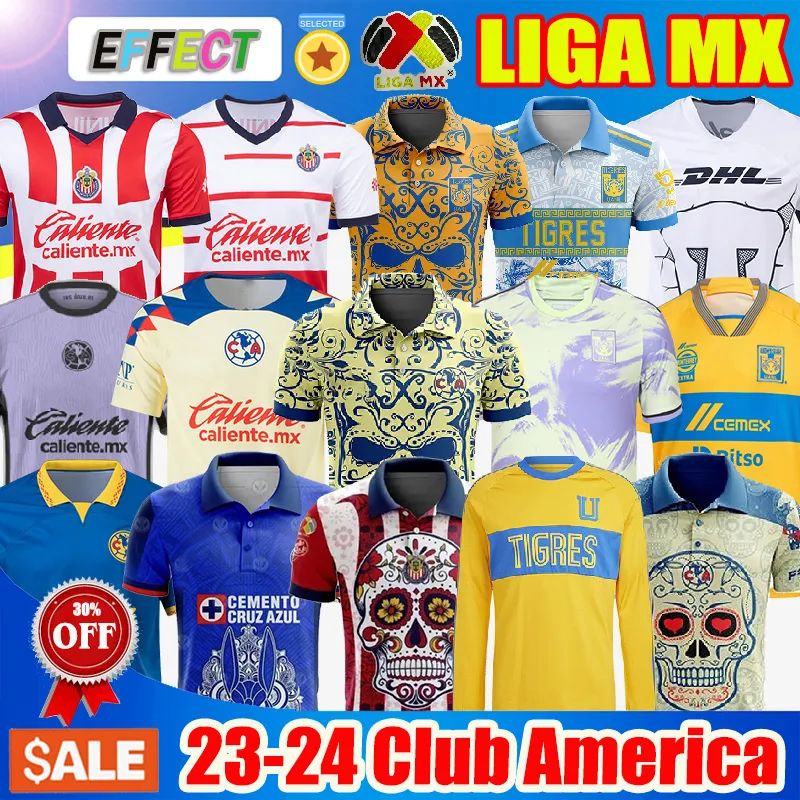 23 24 Club America HENRY Mens Soccer Jerseys J. DOS SANTOS ARAUJO