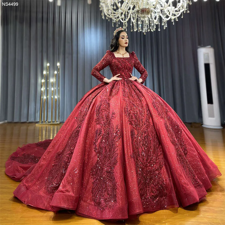 Red Quinceanera Dress 2024 Burgundy Satin Sweetheart Off Shoulder Ball Gown