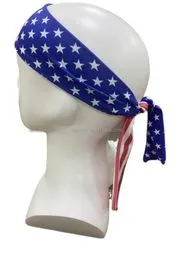 Diadema Deportiva Con Bandera De EE.UU. - Antideslizante, Absorbe El Sudor, Talla única Para Hombre Y Mujer