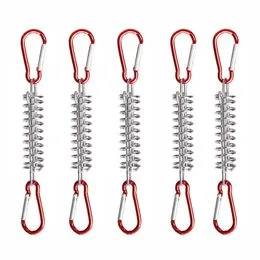 Lot De 10 Tendeurs De Corde En Aluminium Rouge Pour Camping - 3 Trous, Réglables, Pour Tentes Et Auvents