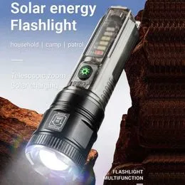 200000LM lampe de poche LED la plus puissante torche tactique d'urgence lampes de poche LED rechargeables ultra lumineuses lumière de Camping étanche