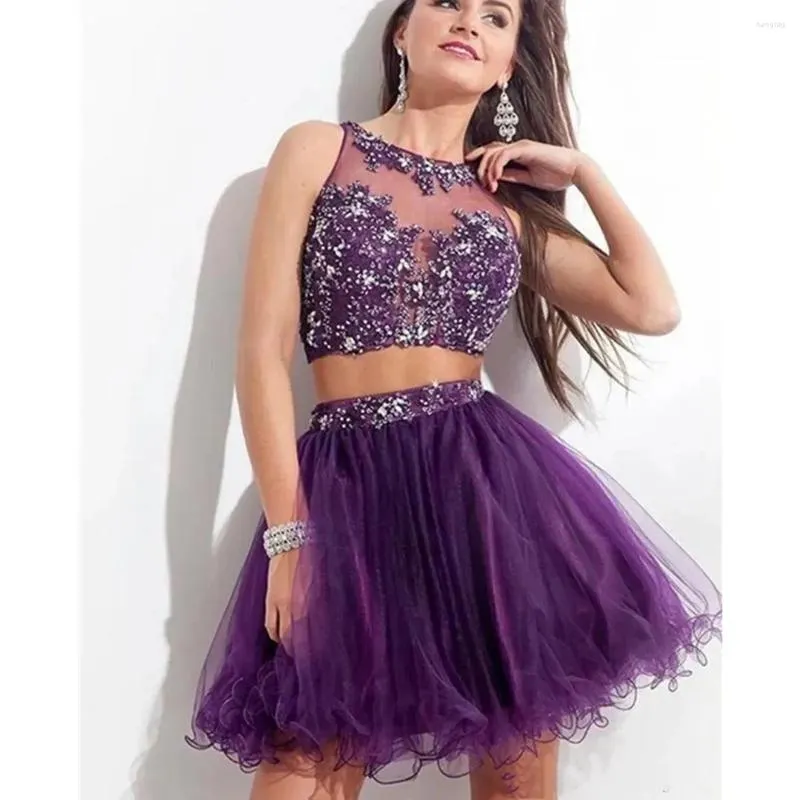 Vestidos Cortos De Color Morado Para La Graduaci n al por mayor a