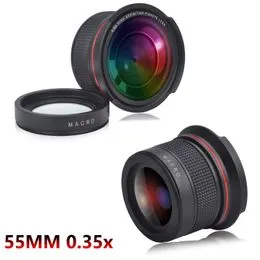 Objectif Fisheye 0.35x 58mm Pour Canon – Grand Angle Super Fisheye – Neuf