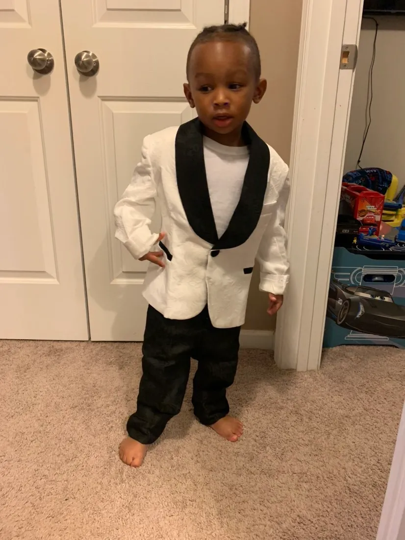 Ensemble De Cérémonie Enfant LOLANTA 4 Pièces - Velours Bordeaux - Blazer, Pantalon, Chemise, Noeud - 7-8 Ans