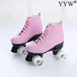 Patines de ruedas para niños, Shine Skates de 4 tamaños ajustables con  ruedas iluminadas para niñas, adolescentes, patines al aire libre para