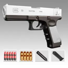 Pistola de juguete P90, armas Airsoft, Rifle de aire Manual con balas  blandas, pistola neumática para