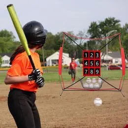 Filet De Lancement Baseball No Hitter - Zone De Frappe 9 Trous Cible 807273 Filet De Lancement Baseball No Hitter - Zone De Frappe 9 Trous Cible 807273