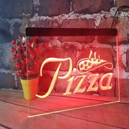 Veilleuse LED avec enseigne au néon Pizza, bar à la maison