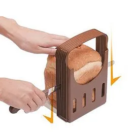  Guía para cortar pan, tabla de cortar plegable para cortar pan,  cortador de pan guía de corte de pan, herramientas de cocina : Hogar y  Cocina