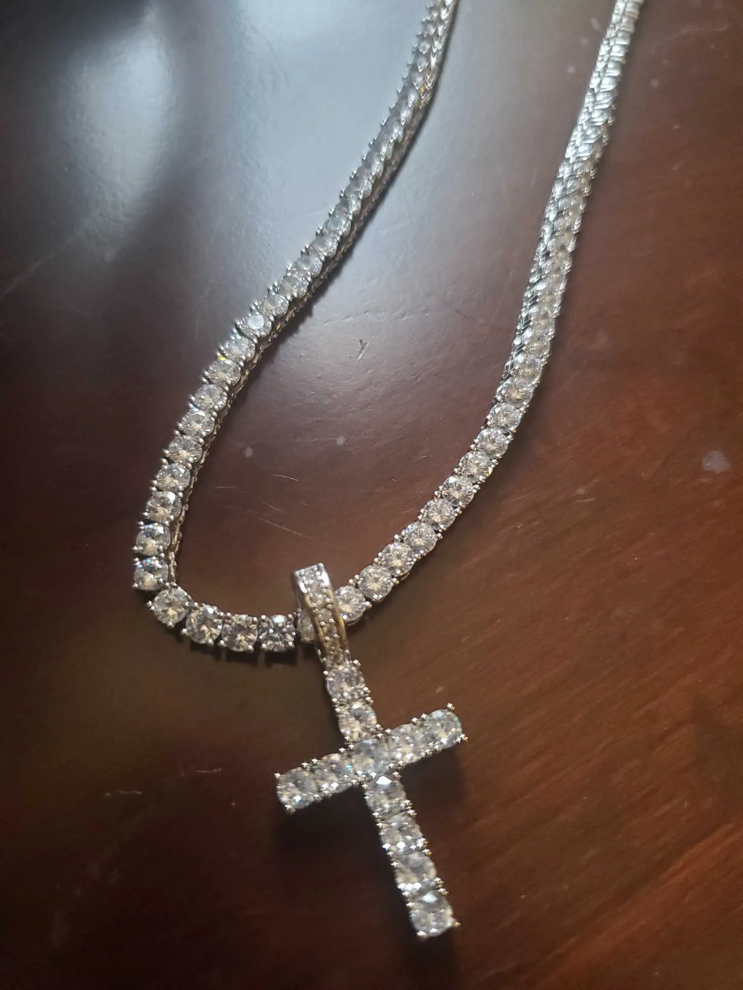Ensemble Bijoux Homme Croix Acier Inoxydable - Collier Chaîne Cubaine + Bracelet + Bague Croix Cool (Or/Argent/Noir)