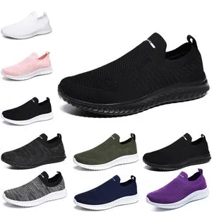 Baskets à Enfiler Pour Homme - Semelle Souple, Arrière Ouvert, Bleu Foncé Taille 43