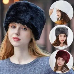 Toque Russe Futrzane En Fausse Fourrure Classique - Chapeau Élégant Femme Hiver Chaud Et Confortable