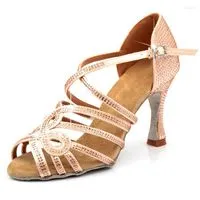 Sandalias de tacón Altas Zapatos de Baile Latino estándar de Las Mujeres,  Salsa de Baile de