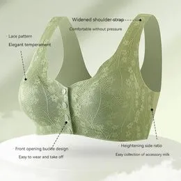 Soutien-Gorge Fermeture Devant Dos En T - Grande Taille Sans Armatures, Sans Coutures