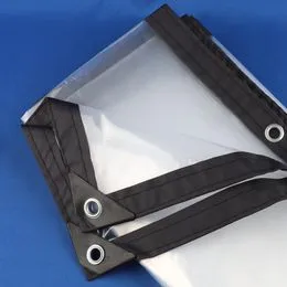 Bâche de protection en tissu PE Transparent, 0.12mm, étanche à la pluie,  Film de serre