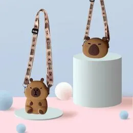 Pluche sleutelhanger Capibara Charm voor vrouwen, tieners en