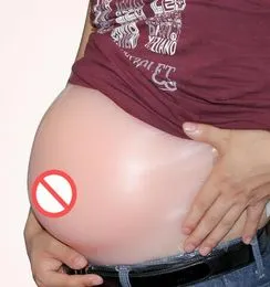 Barriga artificial para embarazada, vientre de embarazo falso de silicona,  accesorios de fotografía de vientre de embarazo falso, apariencia llamativa