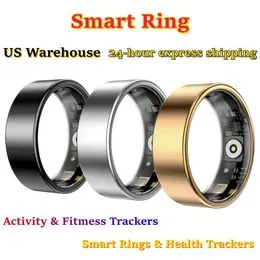 Anneau Intelligent, Anneau de Fitness BT 5.0 étanche pour Android et iOS, Suivi de santé à Charge Magnétique pour Hommes et Femmes, Contrôle de Photographie à Distance, Gestion