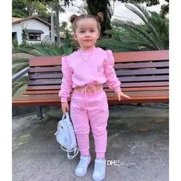 Conjuntos Para Niñas Ropa Vestidos de Pantalones Blusa de 1 a 2 3 4 5 6 7 8  Años