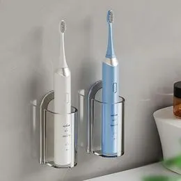 SIMIN Organisateur Brosse à Dents Électrique – Porte Brosse + Dentifrice Avec Drainage, Antidérapant, Design Moderne Pour Salle De Bain (Format Small)