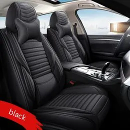 Acheter Housse de siège de voiture universelle Ultra-luxueuse, ensemble  complet, noir, mise à niveau des coussins de siège Auto, housses de siège  avant et arrière de voiture