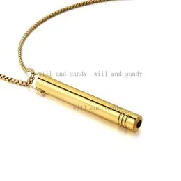 Collier Respiration Anti-Stress - Acier Inoxydable Doré, 60 Cm, Accessoire Méditation Pleine Conscience