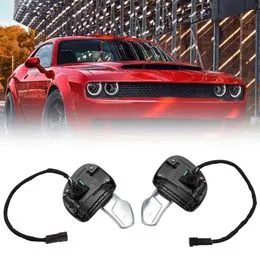 KUNGKIC Autocollant Fibre De Carbone Volant Smart 453 Fortwo Forfour 2016-2021 – Marquage Central Sport