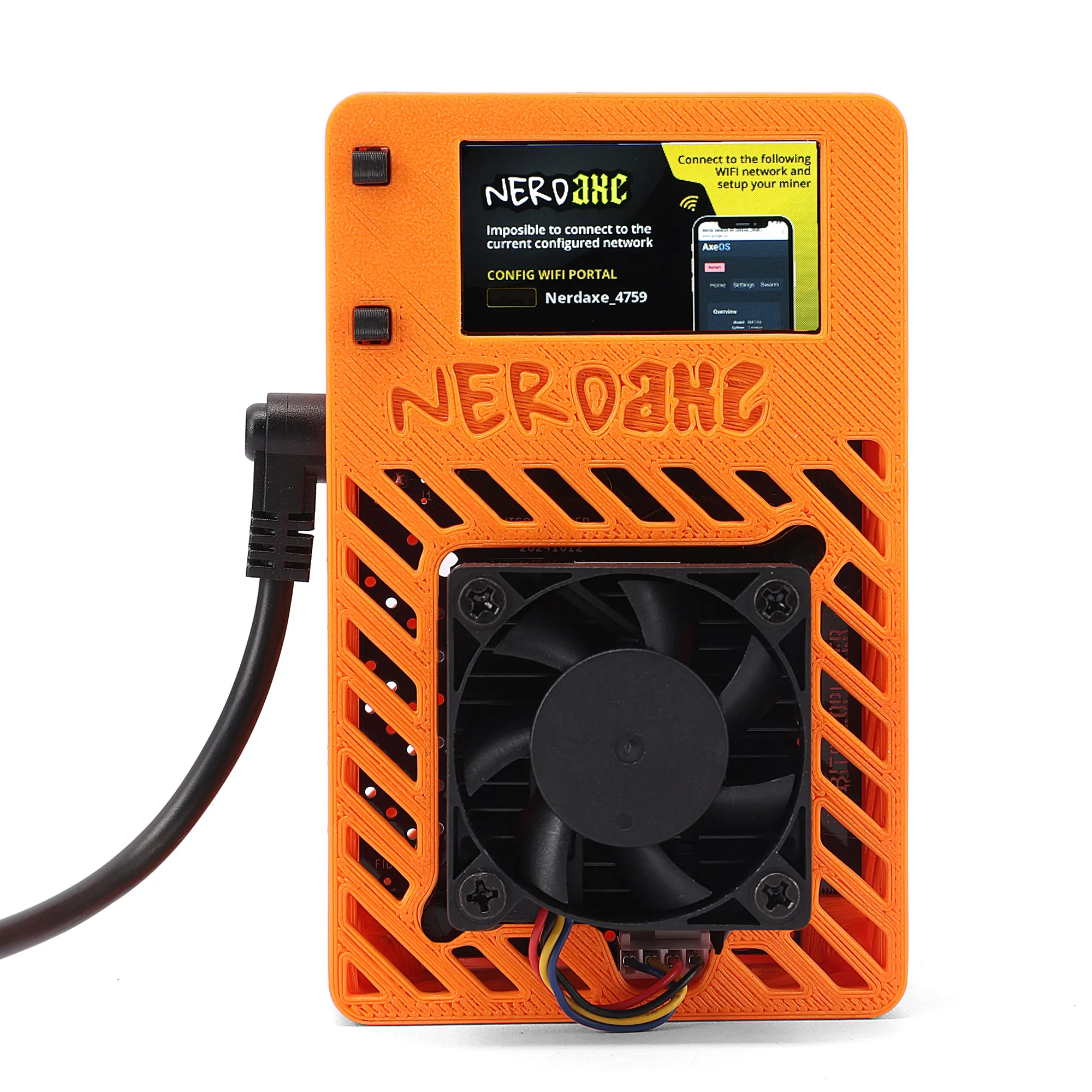 Stellapex NERDAXE Bitcoin Solo Miner 12W 500 GH/s BM1366 Chip 38dB WiFi &  Hotspot Mine BTC, BCH Plug & Play Lottery Mining Home Machine