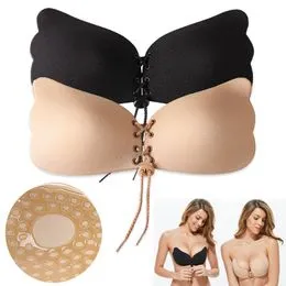 NATOSU 1 paire de coussinets de soutien-gorge auto-adhésifs amovibles push-up coussinets d'élargissement de poitrine pour bikini forme triangulaire